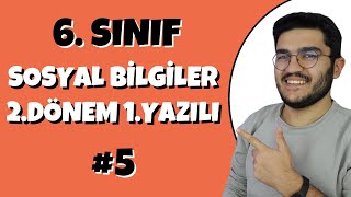 6.Sınıf Sosyal Bilgiler 2.Dönem 1.Yazılı