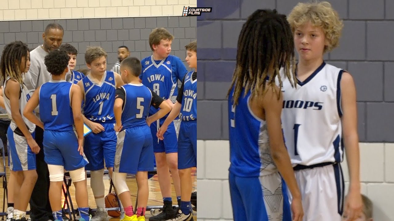 These 6th Graders WANTED ALL THE SMOKE!! Kingdom Hoops vs. Iowa Elite GOT HEATED!