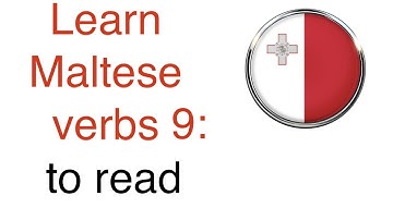 Maltese language lesson verbs 9: to read