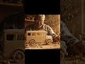 old man crafting wooden bus #craft #viral #classicwood #wood #woodscraft #automobile