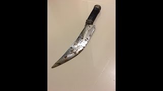 Paslı Eski Bıçağı Restore Ettim (Rusty Knife Restoration)