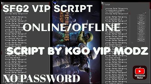 SFG 2 ONLINE SCRIPT BY KILLER GAMING OFFICIAL | ImNeonHacker