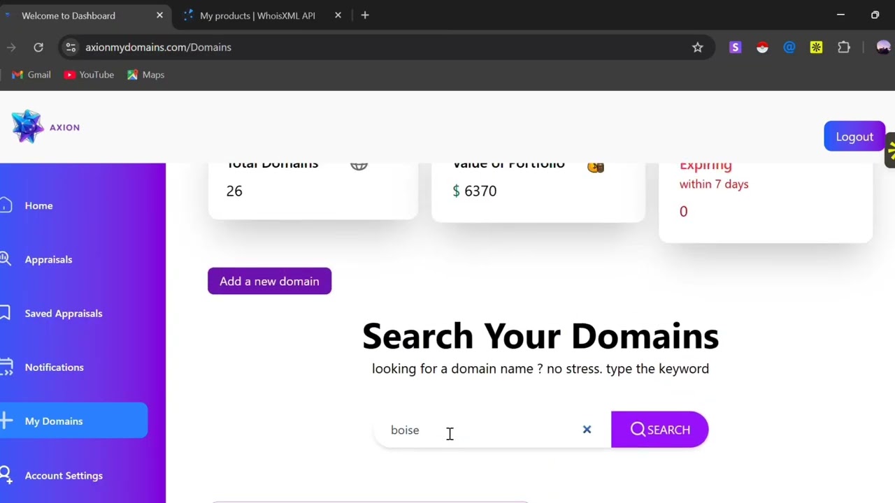 Axion: The Outbound Tracker & Calendar Every Domainer Needs 🚀