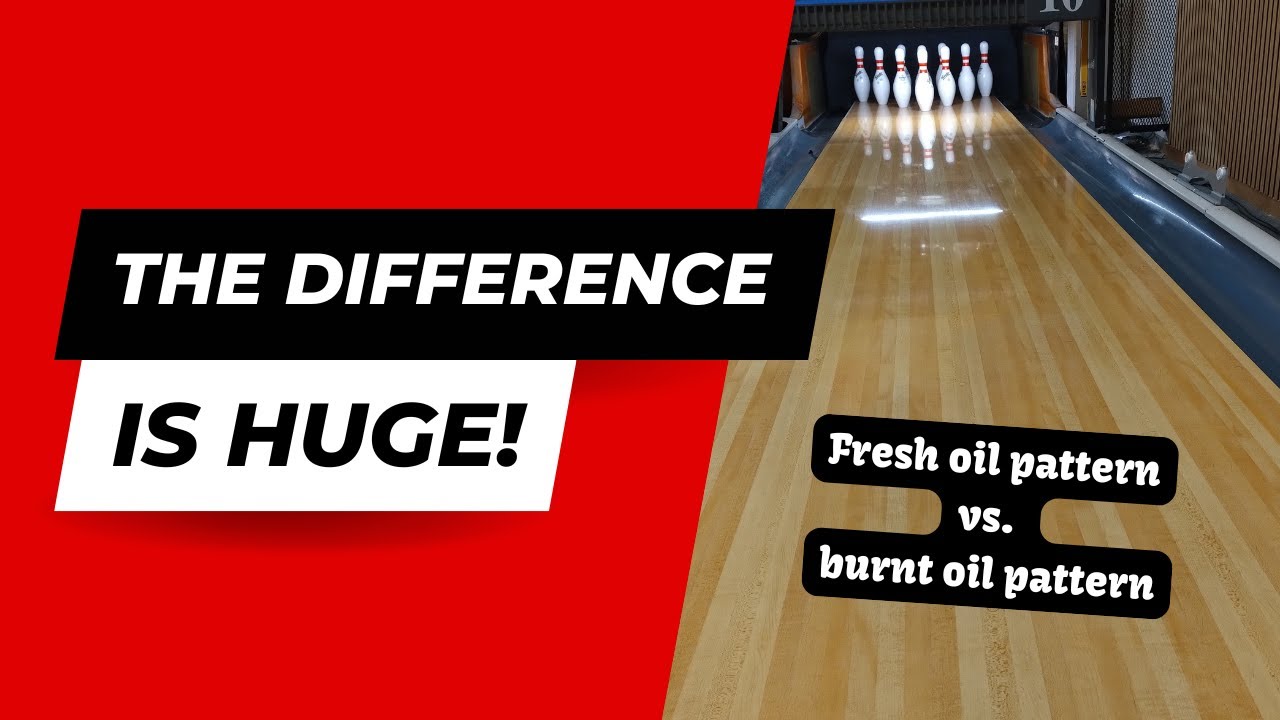 This is how much an oil pattern changes during bowling! - YouTube