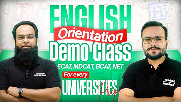 Demo Class | English Live Online Demo Session | Course Introduction | NET ECAT MDCAT BCAT English