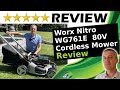 WORX Nitro WG761E 80V Cordless Lawnmower Review