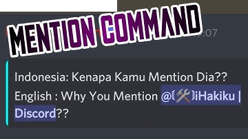 Mention Command | BDFD Indonesia Tutorial 🇮🇩|See The Result|