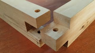 Secret Woodworking Techniques for Elbow Joints With Pegs. Creative Carpenter