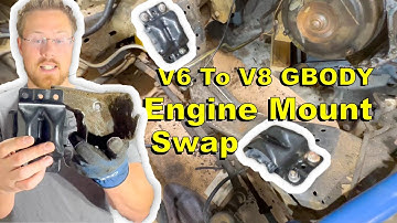 V6 To V8 Engine Mount Swap Gbody 1981 El Camino | The Meano Camino