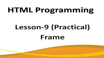 How to use Frame in HTML Practical? | Frameset Tag | Frame Tag