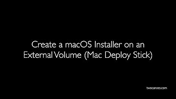 Run Workflow from an External Volume (Mac Deploy Stick)