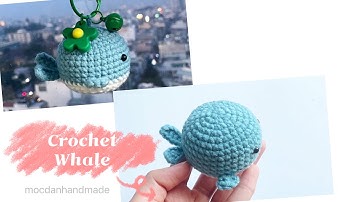 Hướng dẫn  cách móc len cá heo đơn giản |Crochet Whale | Moc Dan Handmade