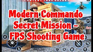 Modern Commando Secret Mission - FPS Shooting Game screenshot 1