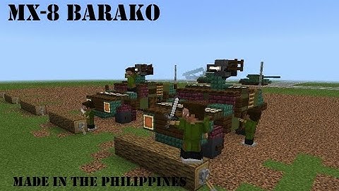 mx-8 barako of the Philippines army tutorial in Minecraft