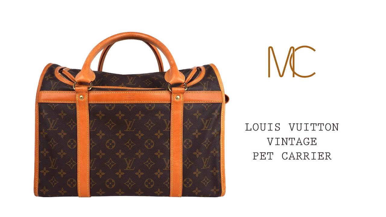 Vintage Louis Vuitton Luxury Pet Carrier 