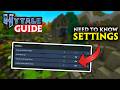 Settings You NEED TO KNOW | Hytale Guide Ep0