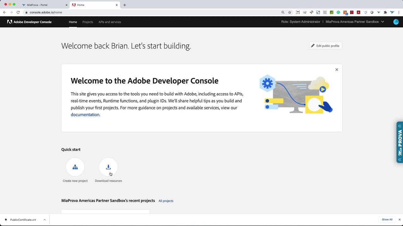 MiaProva Adobe I/O - YouTube