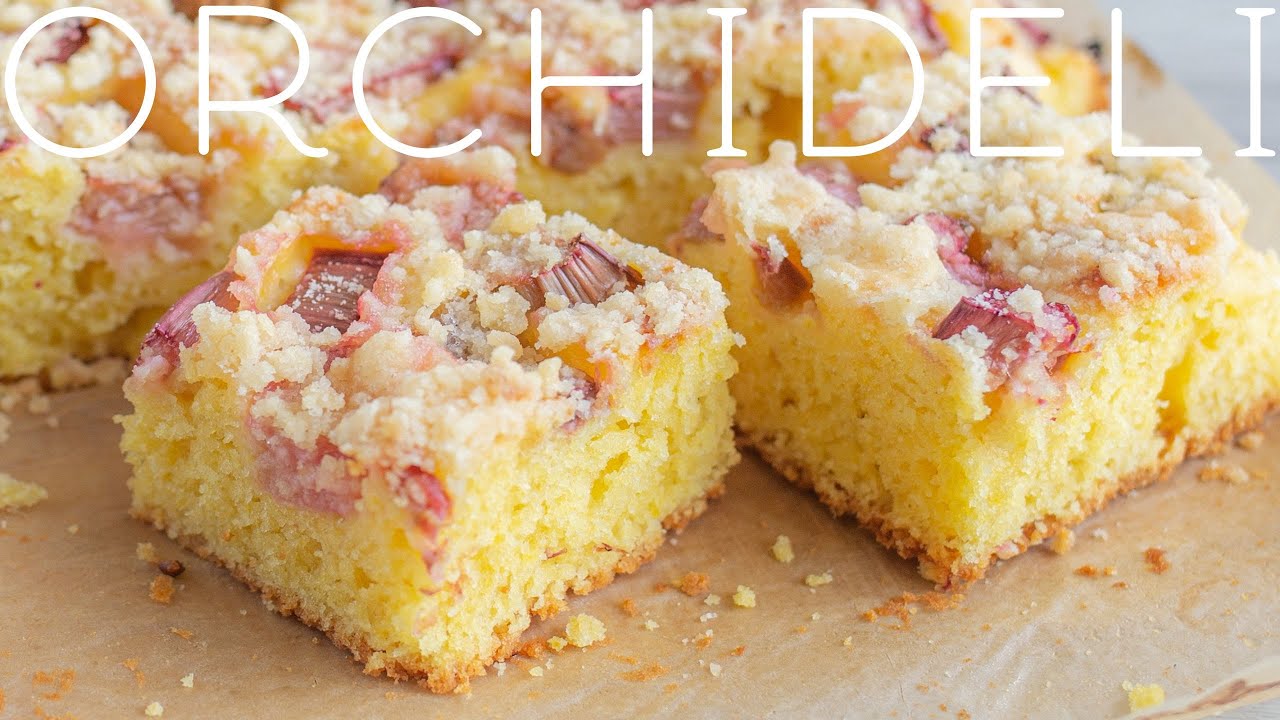 Пирог с ревенем быстрого приготовления