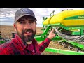 A farmer explains how a modern corn planter works
