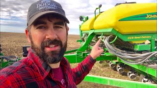 A farmer explains how a modern corn planter works