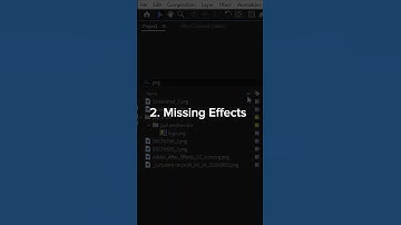 Magic Search in After Effects by Extension, Missing Effects & Missing Fonts