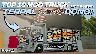 Download Lagu TOP 10 MOD TRUCK TERPAL KERODONG Part.4 TERBARU SUPER DETAIL SUSPENSI REAL COYY🤫👻 | MOD BUSSID MP3