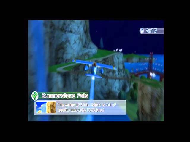 Wii Sports Resort - Island Flyover] It took be 2 hours, but I was finally  able to land on the edge of Summerstone Falls. : r/wii