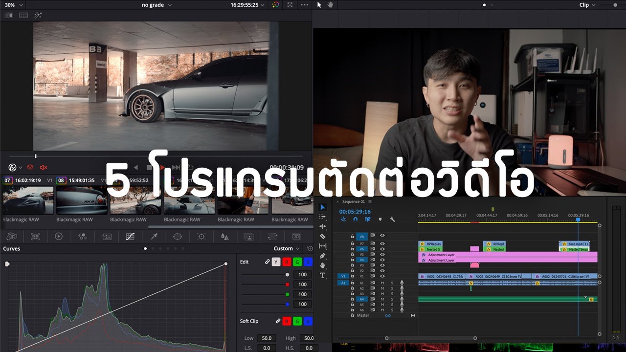 โปรแกรมตัดต่อวิดิโอ Update 2022 แนะนำ 5 โปรแกรมตัดต่อวิดีโอ ทั้งในคอมและมือถือ l Hey!! Folk