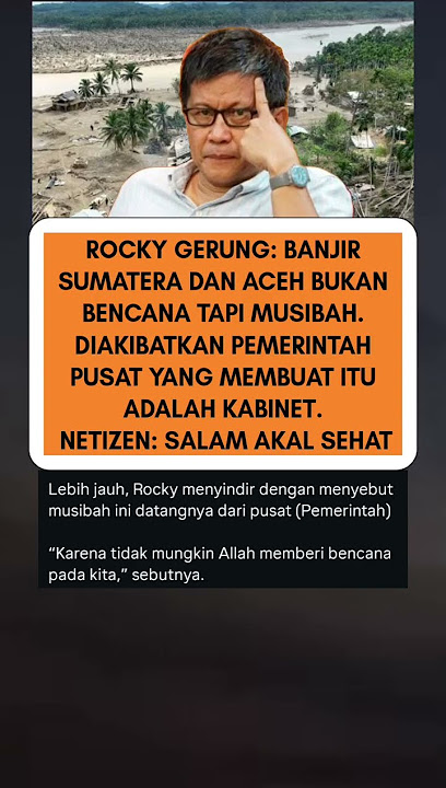#foryou #beritaterkini #bencanaalam #rockygerung #sumaterautara #prabowo #masukberanda #short