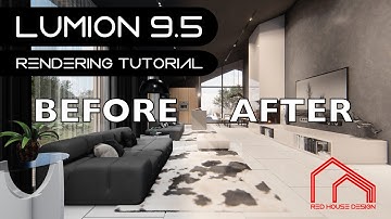 Lumion 9.5 Modern Bungalow House Interior Rendering Settings Tutorial