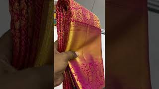 Bridal Pure Kanchipuram handloom silk sarees 14000/-#shorts screenshot 1