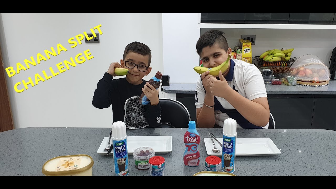 ZAK & TAL BANANA SPLIT CHALLENGE YouTube
