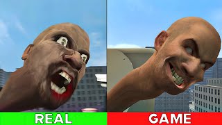 SKIBIDI TOILETS BATTLES and FIGHTS PART 2 | REAL vs GAME