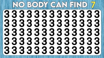 Test your eyes - Number and Letter odd one out edition | Observation Skills test 