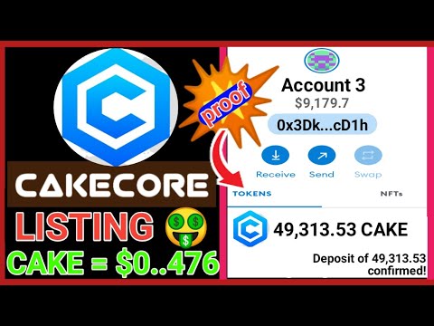 ?SELL CAKECORE ASAP:? CAKECORE EXCHANGE LISTING UPDATE | SWAP CAKE ON THIS EXCHANGE September 28???
