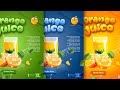تصميم سوشل ميديا عصير برتقال Design For Social Media Orange Juice Social Media Design Tutorial 