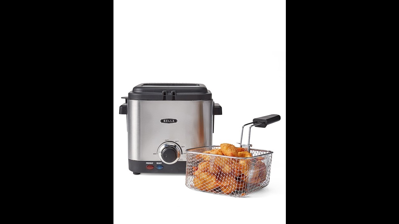 OVENTE Electric Deep Fryer 1.5 Liter Capacity, Lid with Viewing Window,  Removable Frying Basket, Adjustable Temperature, Cool Touch Handles and  Easy