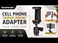 Koolehaoda Phone Tripod Mount 1/4" Ball Head 360° Rotatable Clip