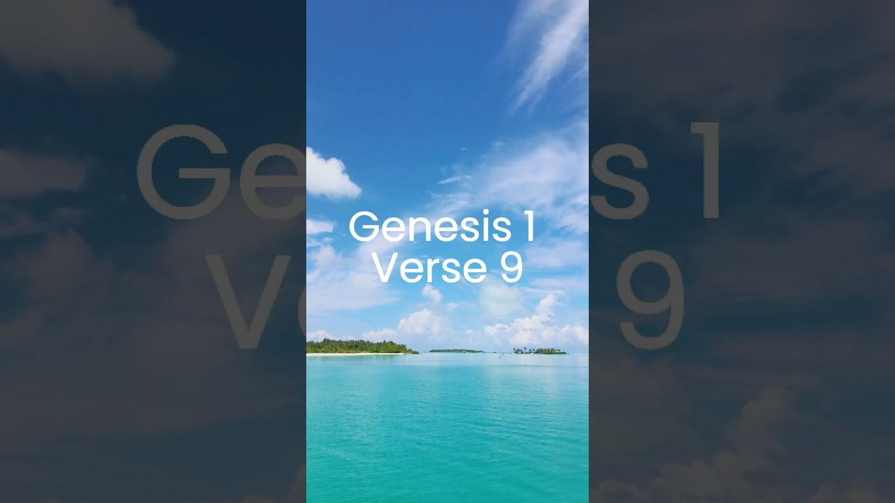 The Holy Bible Book 1 Genesis 1 Verse 9 KJV King James Version The Holy Bible Book 1 Genesis 1 Verse 9 KJV King James Version