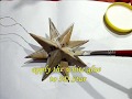 Diy 3d star  christmas tree ornament from recycled