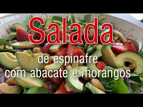 Vídeo: Salada De Espinafre Com Laranja E Abacate