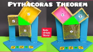 Art Integrated Math Project / How to Make a Working Model of Pythagoras Theorem / Math working Model