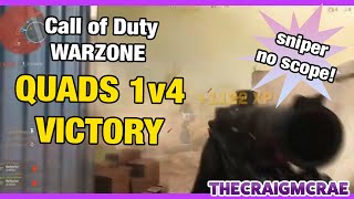 Call of Duty Warzone: [Gjallarhorn Scrota] Victory 1 v 4 no scope