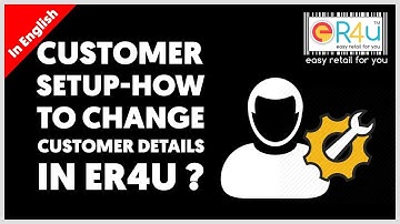 Billing Software for Retail Shop | Customer Setup - How to Enable & Disable Details | Er4u
