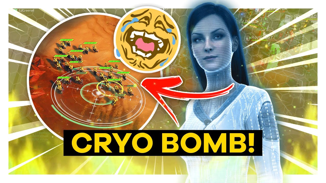 when the CRYO BOMB hits just RIGHT in Halo Wars 2! 👌