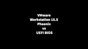 VMware Workstation 15.5 BIOS