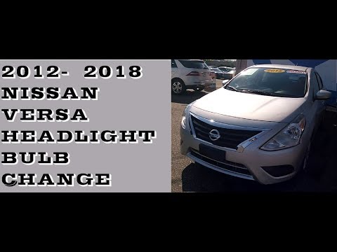 How to remove Headlight bulb in Nissan Versa 2012-2018