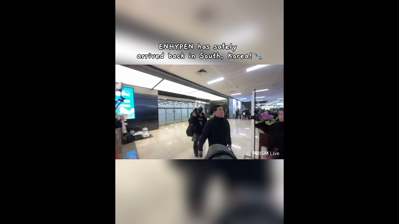 ENHYPEN has safely arrived back in South, Korea!🤍 