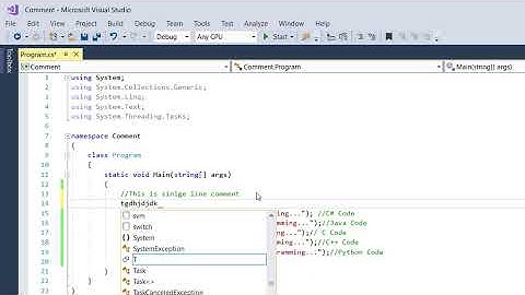 C# Programming Tutorial 6: Comments in C# Programming
