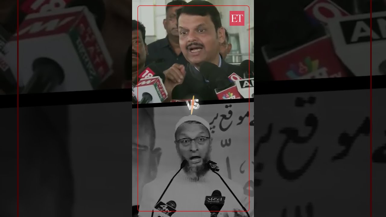 AIMIM chief Asaduddin Owaisi vs Devendra Fadnavis on Aurangzebkiauladjibe